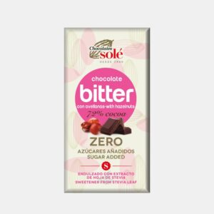 Chocolat Sans Sucre au Noisette 72% 100G - L216