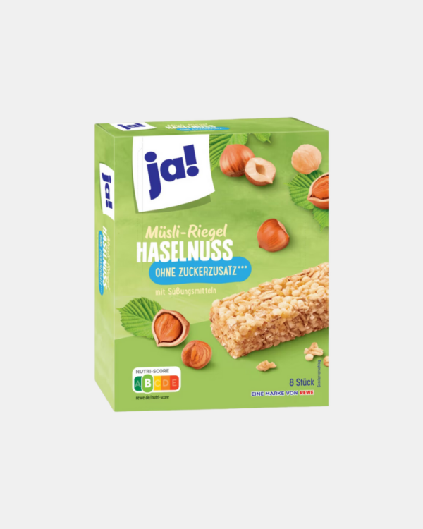 Ja! Barre De Muesli Noisette Sans Sucre 200 G