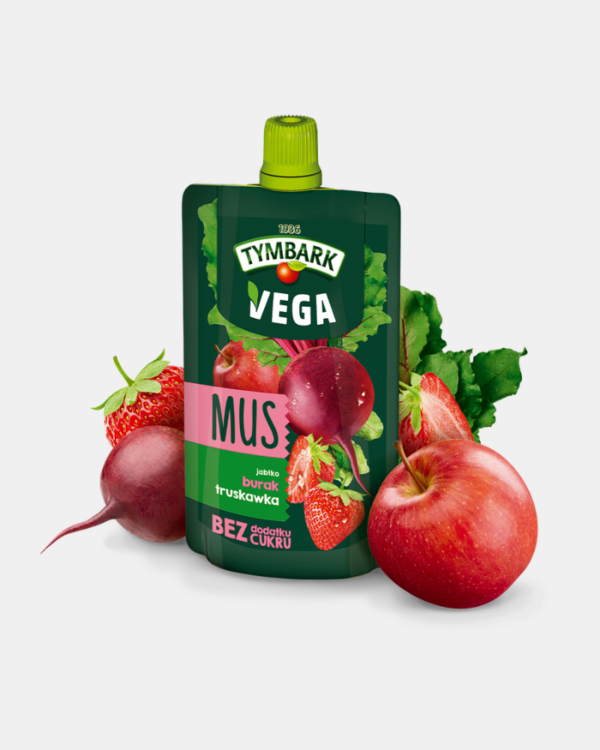 VEGA Pomme – Betterave – Fraise 100 G 12 Box – Tymbark